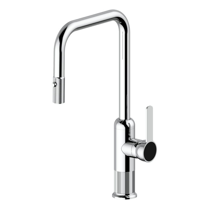 Abey Lumiere Pull Out Kitchen Mixer Dual Spray Lead Free