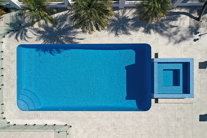 The Ezarri Ligero Polar Blue Pool Tile