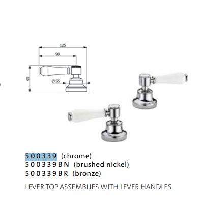 Armando Vicario Provincial Lever Top assemblies