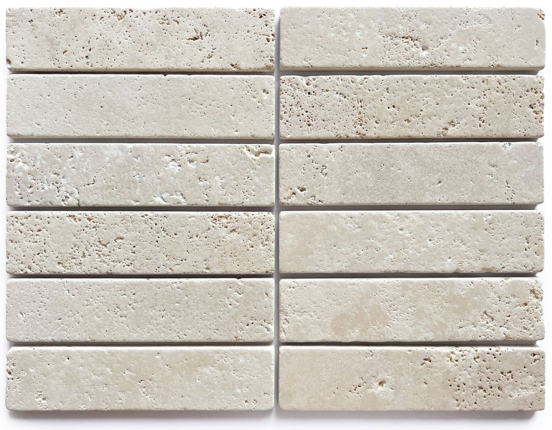 Apollo Collection Natural Stone Tumbled Subways 50x200mm