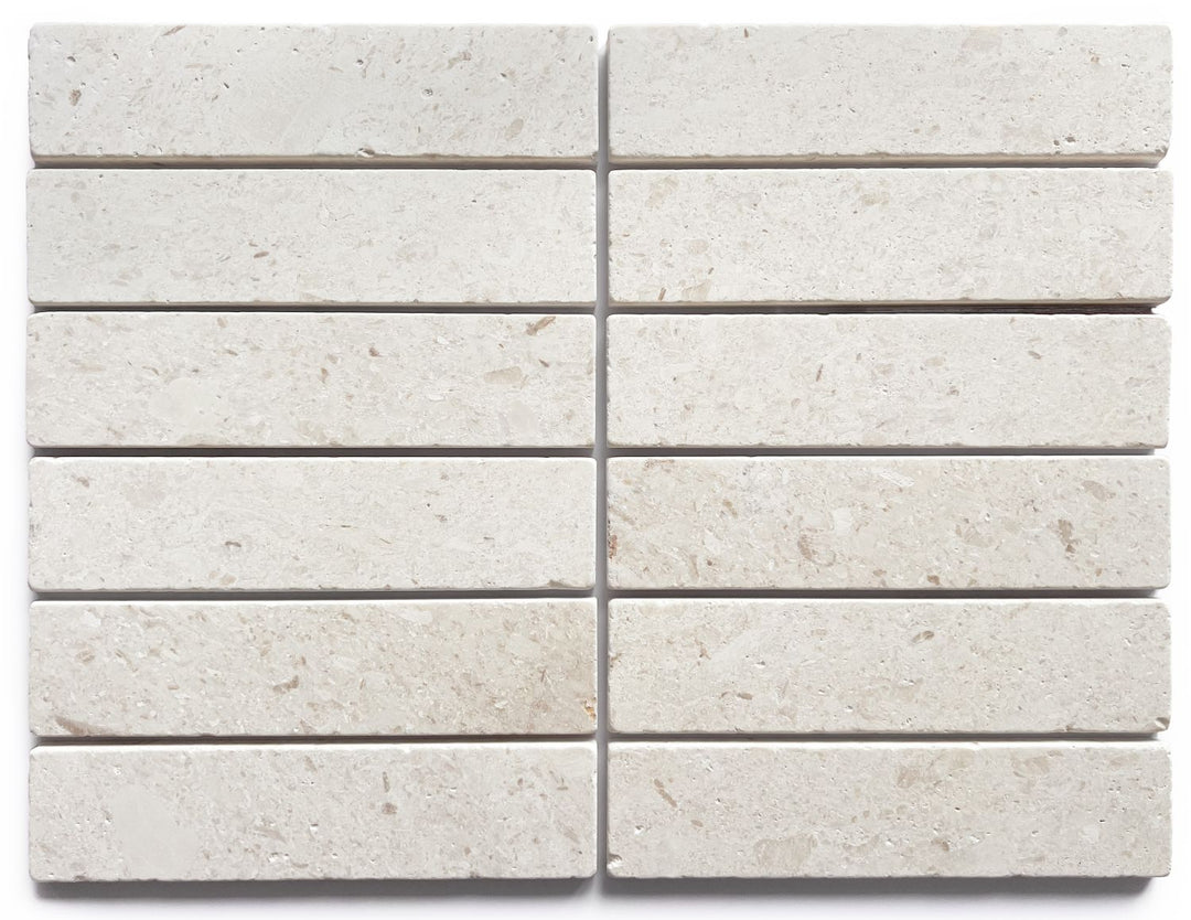 Apollo Collection Natural Stone Tumbled Subways 50x200mm