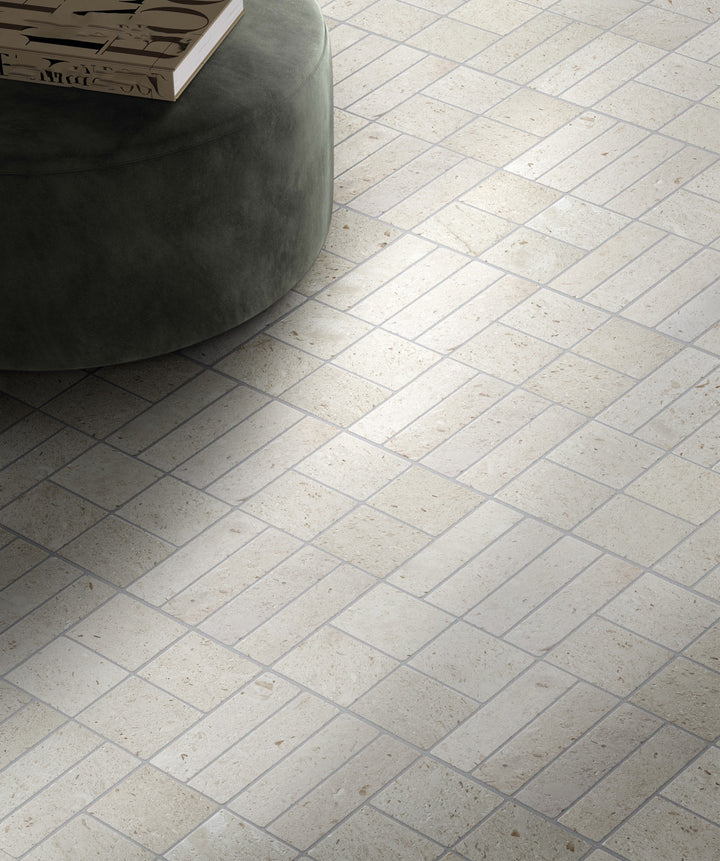 Apollo Collection Natural Stone Tumbled Subways 50x200mm