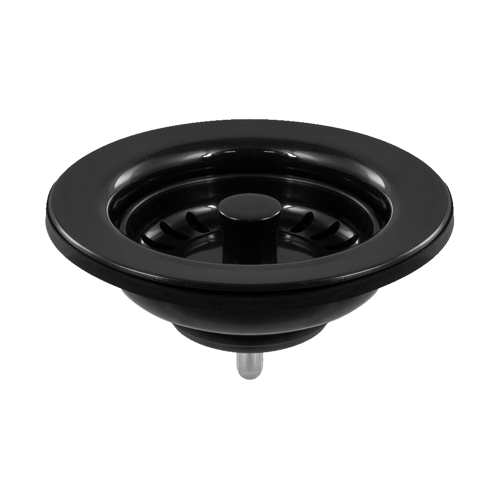 Abey Strainer & Flange Black