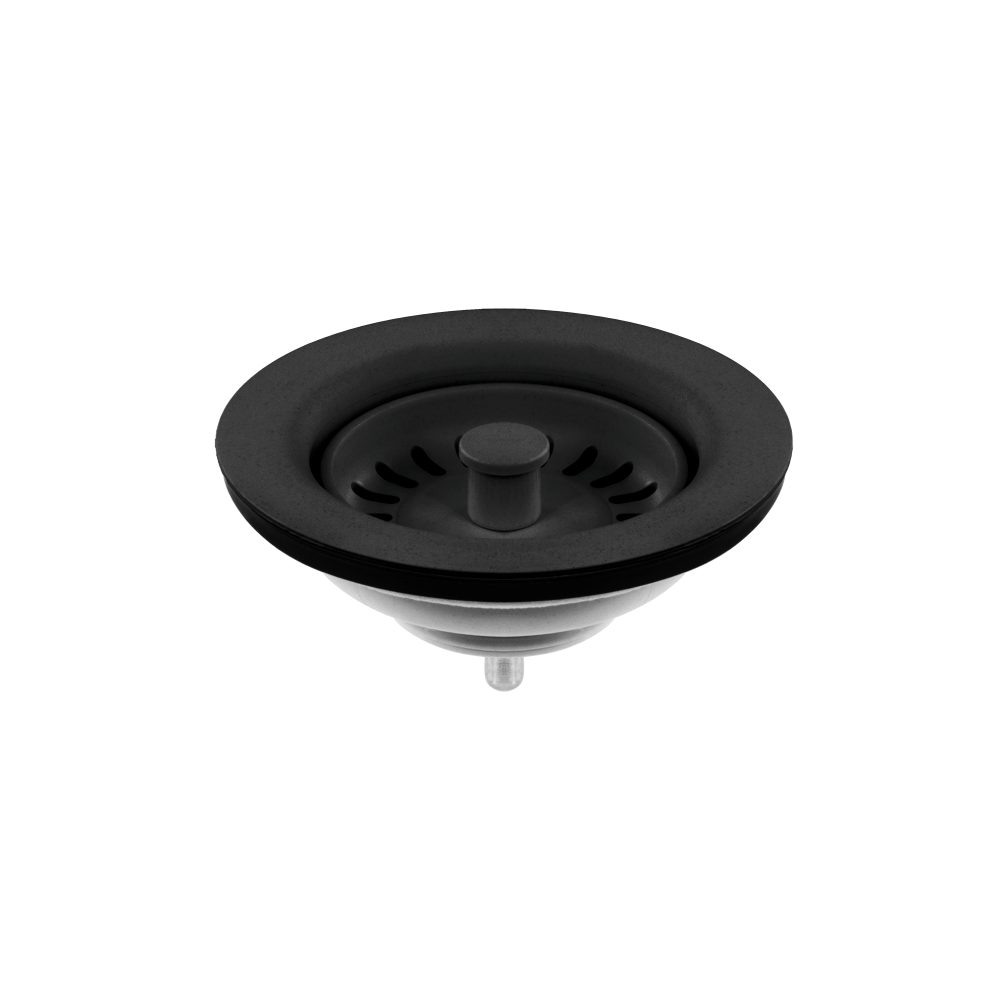 Abey Strainer &amp; Flange Matt Black