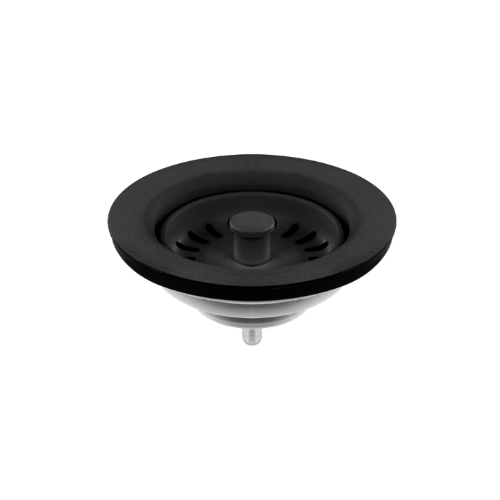Abey Strainer &amp; Flange Matt Black