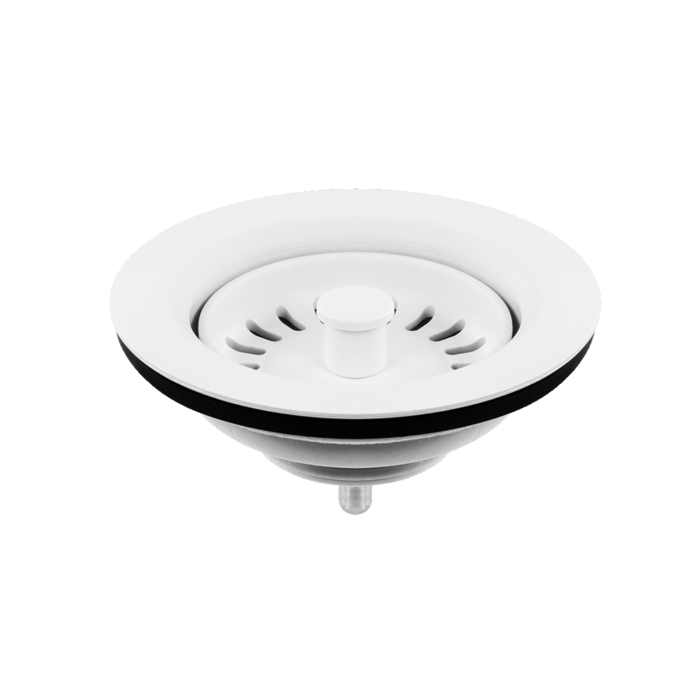 Abey Strainer &amp; Flange White