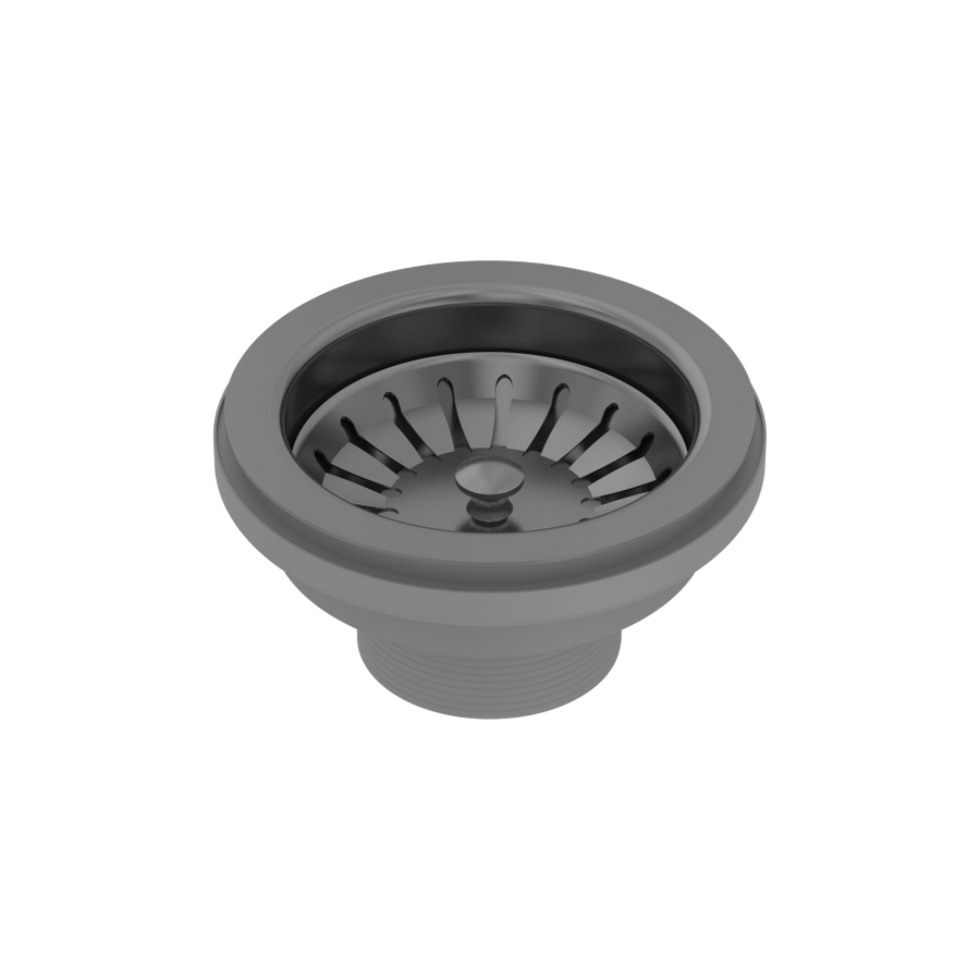 Abey Plug & Waste 90x50mm Black Pearl