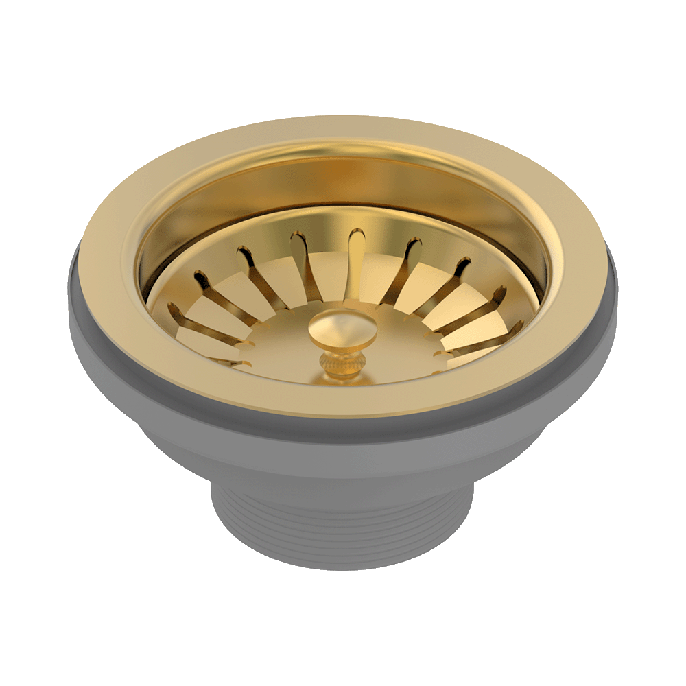 Abey Plug &amp; Waste 90x50mm Eureka Gold