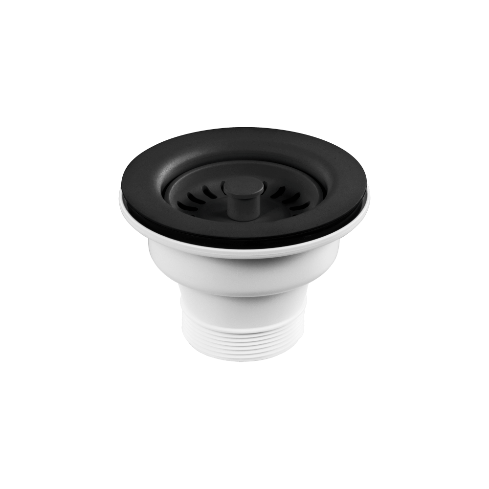 Abey Plug &amp; Waste 90x50mm Black
