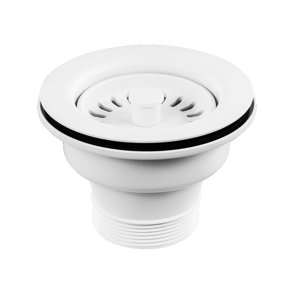 Abey Plug &amp; Waste 90x50mm White
