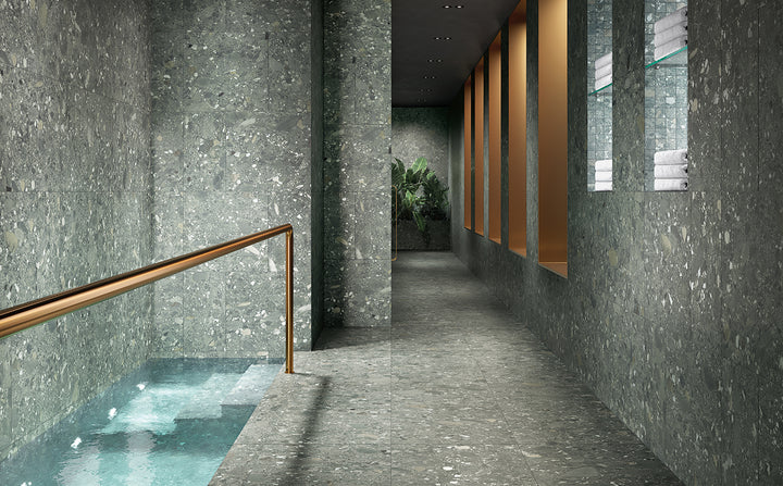 Italian Ceppo Verde Green Porcelain Tile 600x1200