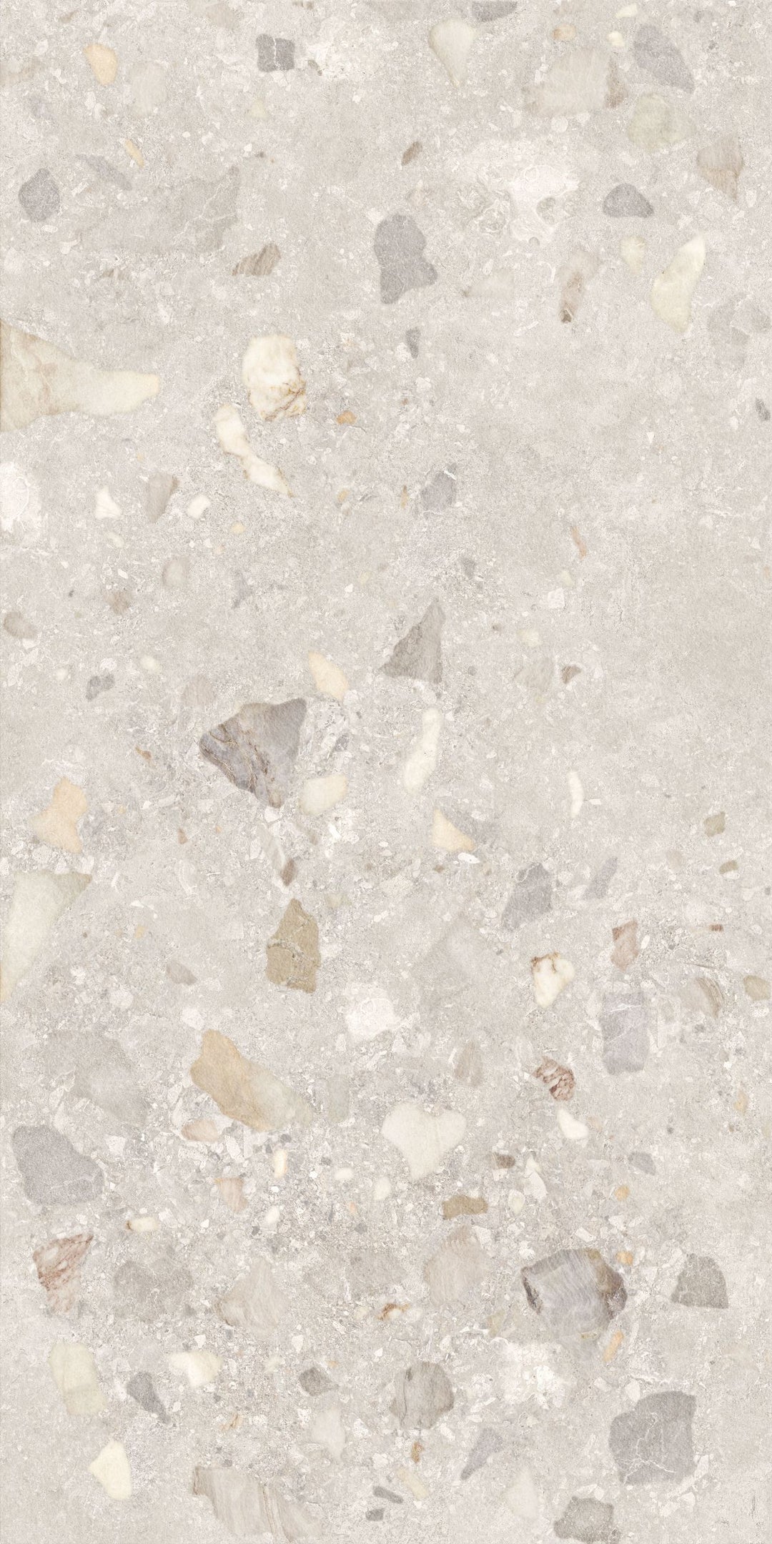 Luna Collection Stone &amp; Terrazzo Look Porcelain Tiles - Beige