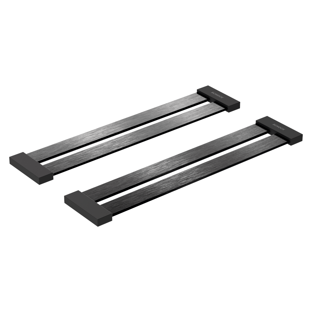 Abey Schock 2×2 Design Drip Brushed Black Metallic