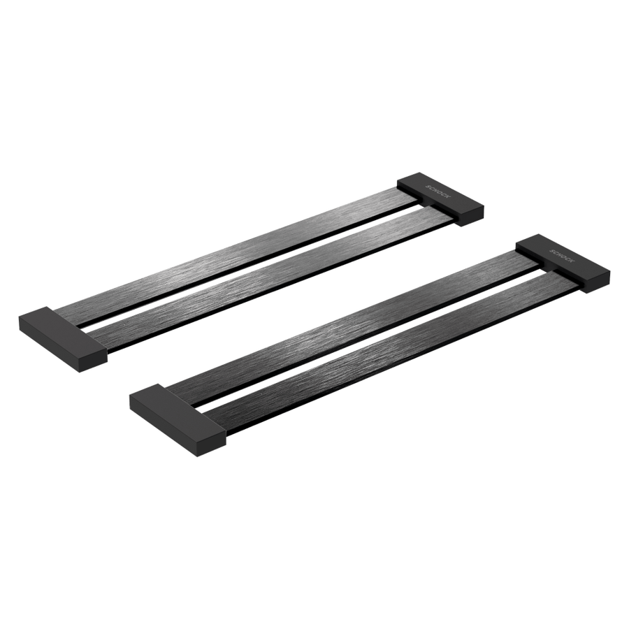 Abey Schock 2×2 Design Drip Brushed Black Metallic
