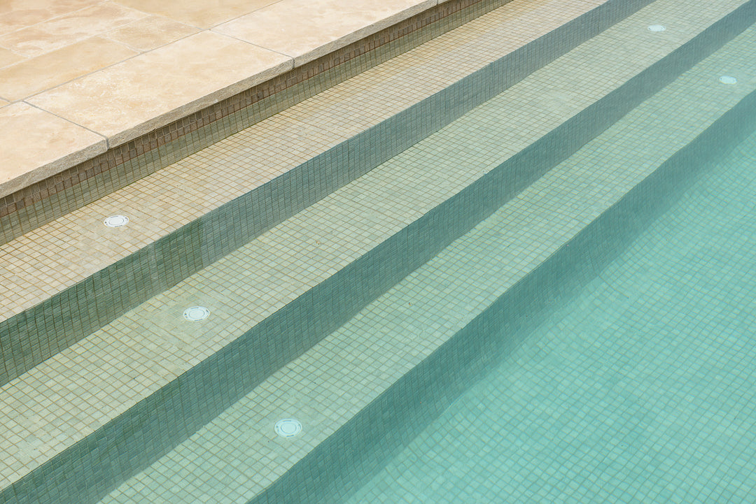 The Ezarri Zen Pale Cherry Pool Tile