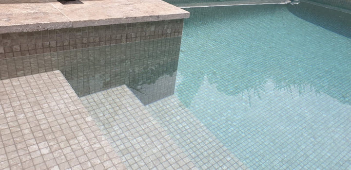 The Ezarri Zen Ash Pool Tile Collection