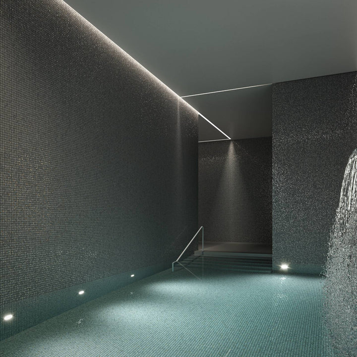 The Ezarri Terrazzo Grey Pool Tile Collection, view 2