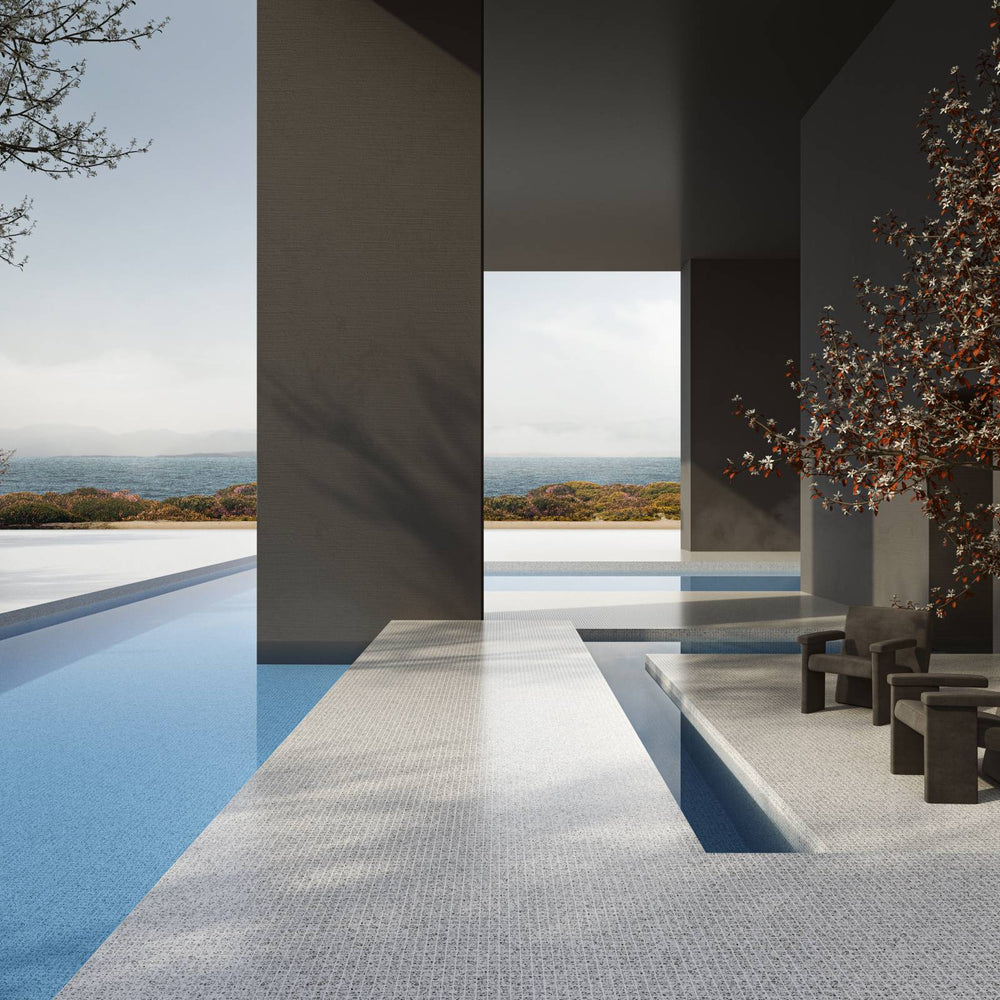 The Ezarri Terrazzo Gravel Pool Tile Collection, view 2