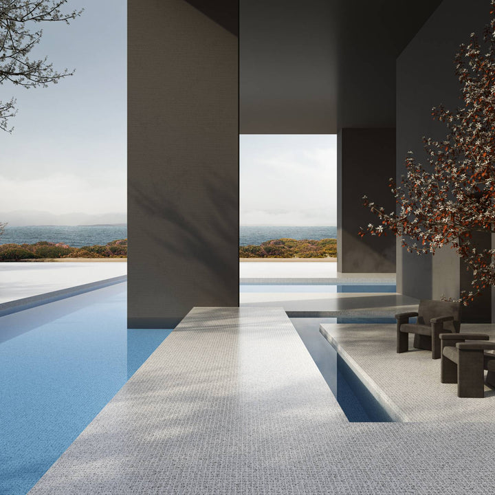 The Ezarri Terrazzo Gravel Pool Tile Collection, view 2