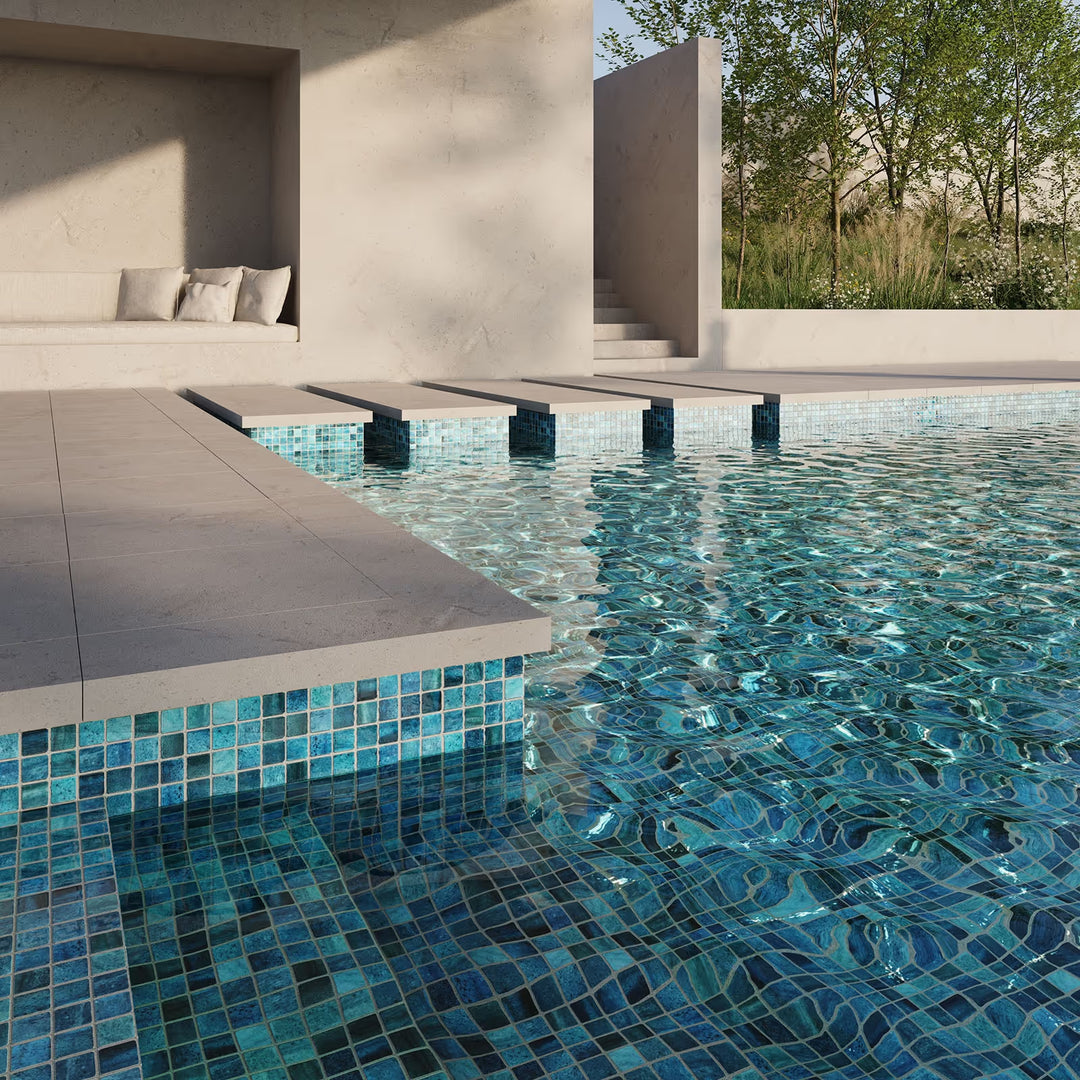 The Ezarri Gemma Kyanite Pool Tile