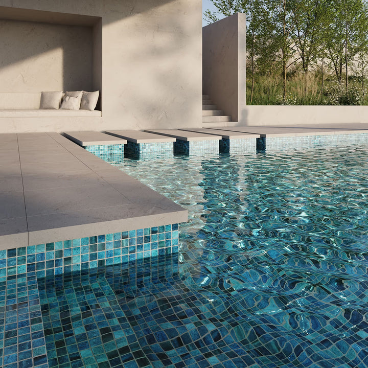 The Ezarri Gemma Kyanite Pool Tile