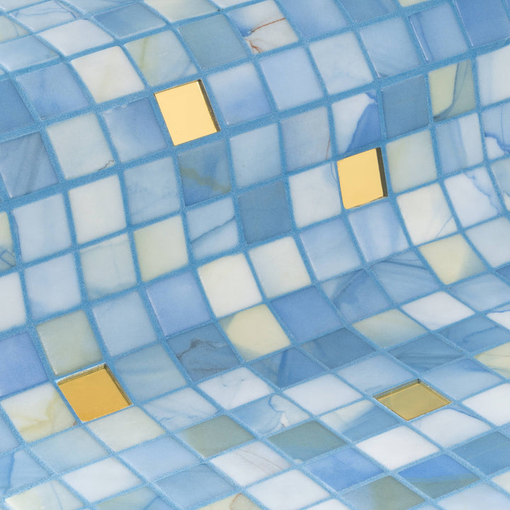 The Ezarri Gold Washes 25 Pool Tile