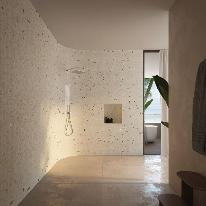 The Ezarri Gold Sponge 25 Pool Tile