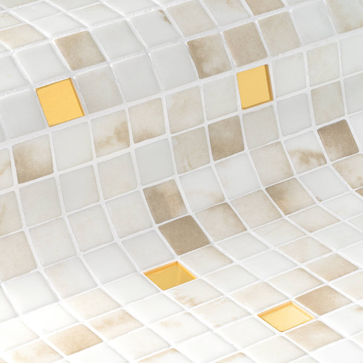 The Ezarri Gold Sponge 25 Pool Tile