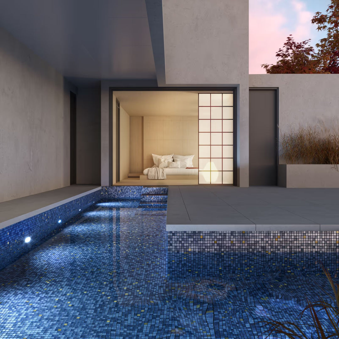The Ezarri Gold Capricorn 25 Pool Tile
