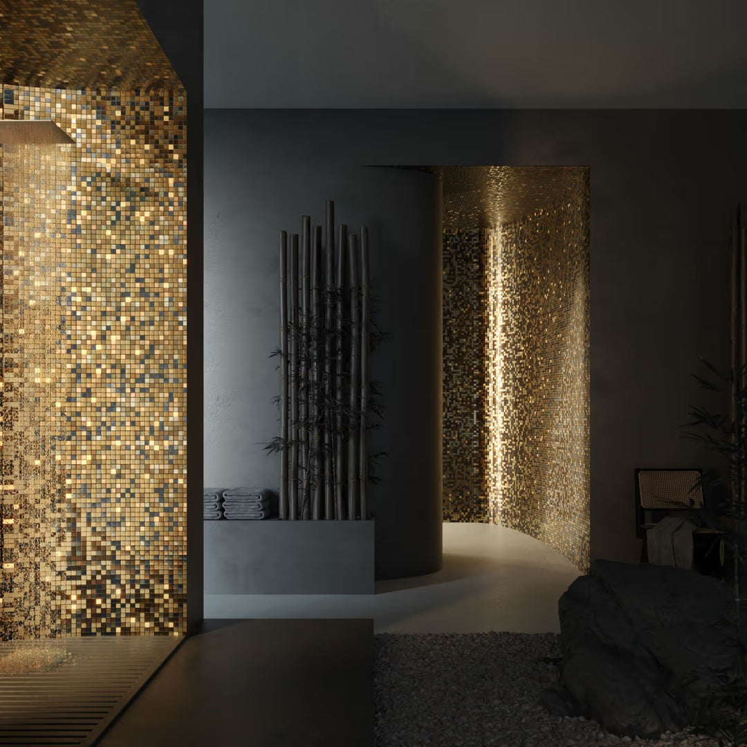 The Ezarri Gold Alexander 25 Pool Tile
