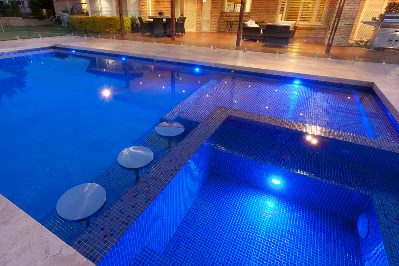 The Ezarri Metallica Azurita Pool Tile