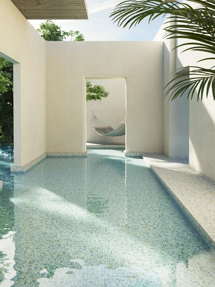 The Ezarri Aquarelle Pigment Pool Tile Collection