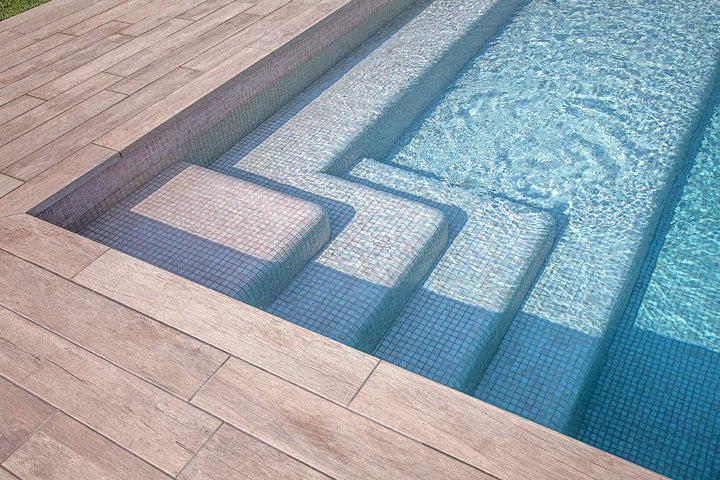The Ezarri Niebla 64-B Pool Tile Collection