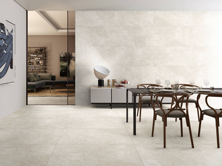 The Rocky Cream Antislip Porcelain Tile Collection