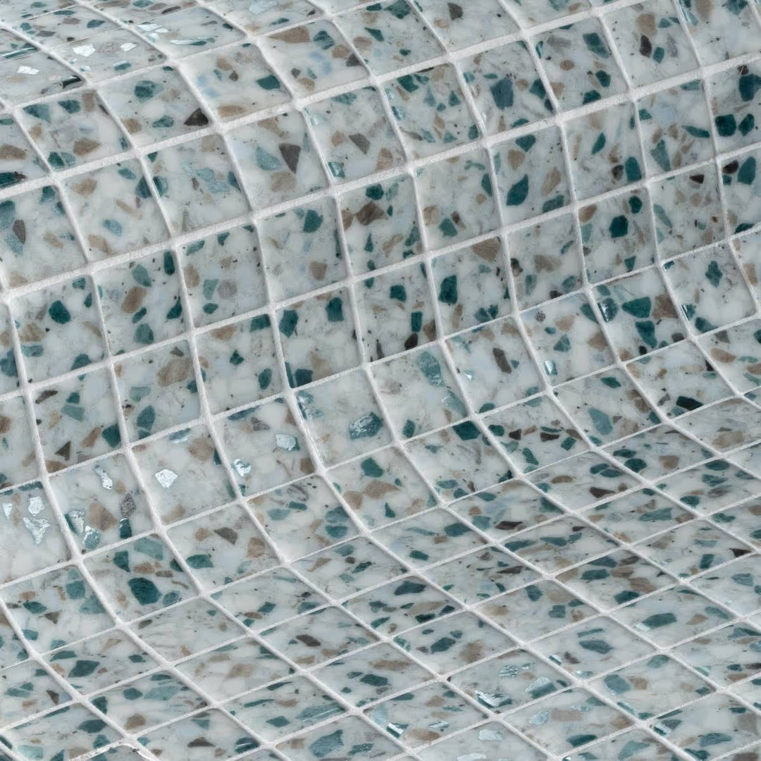 The Ezarri Terrazzo Ice Pool Tile Collection