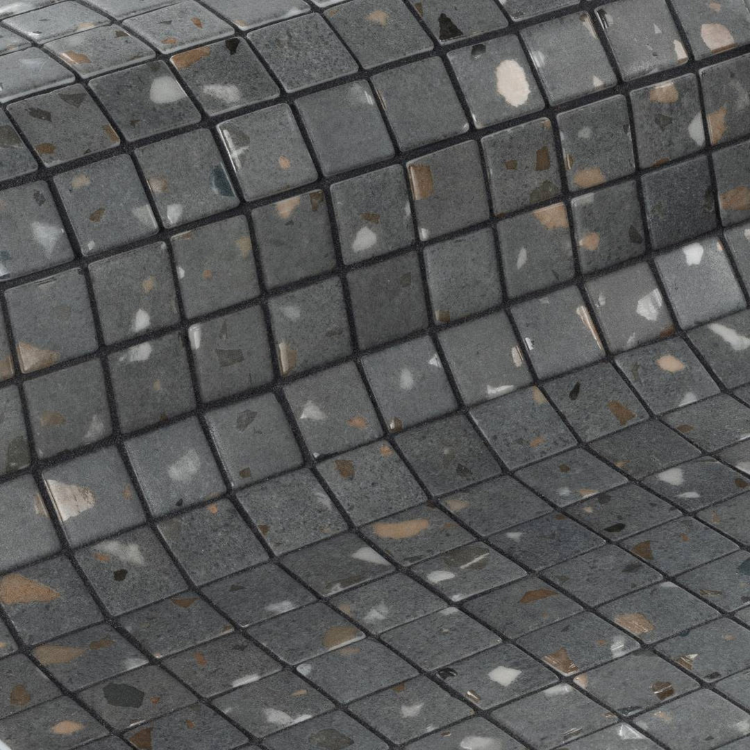 The Ezarri Terrazzo Grey Pool Tile Collection
