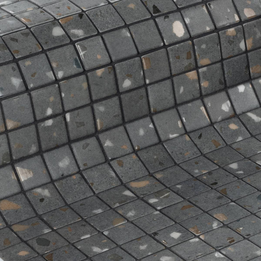 The Ezarri Terrazzo Grey Pool Tile Collection