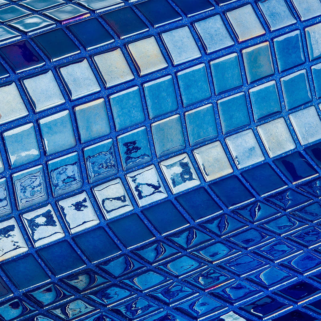 The Ezarri Metallica Azurita Pool Tile