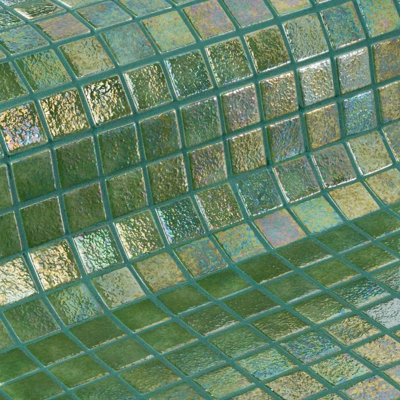 The Ezarri Iris Green Pearl Pool Tile Collection