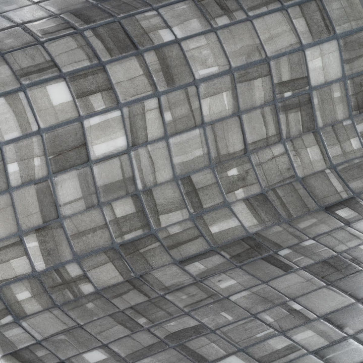 The Ezarri Aquarelle Stripes Pool Tile Collection