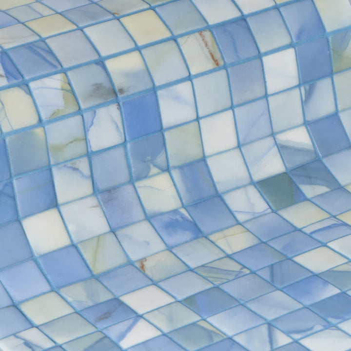 The Ezarri Aquarelle Washes Pool Tile Collection