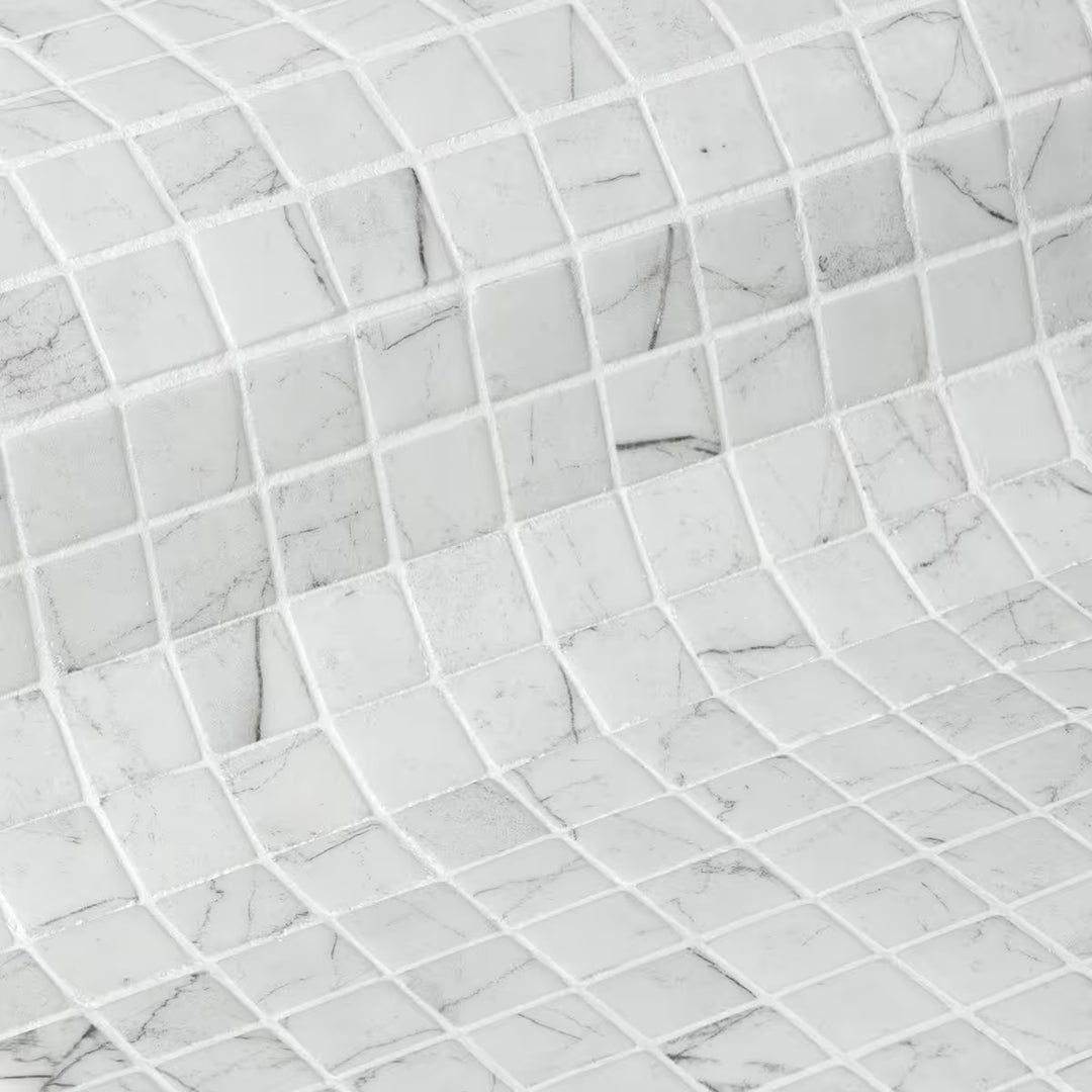 The Ezzari Zen Carrara Pool Tile Collection