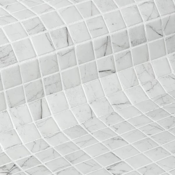 The Ezzari Zen Carrara Pool Tile Collection