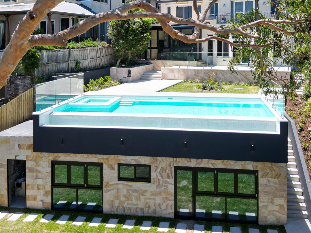 The Ezarri Iris Mix Diamond Pool Tile