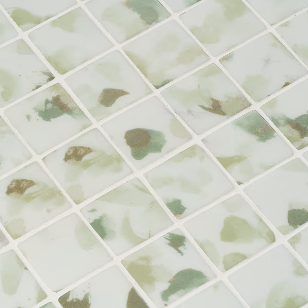 The Ezarri Aquarelle Blots Pool Tile Collection