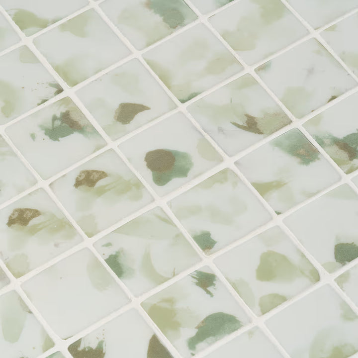 The Ezarri Aquarelle Blots Pool Tile Collection