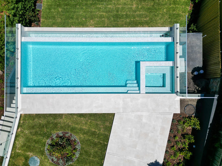 The Ezarri Iris Mix Diamond Pool Tile
