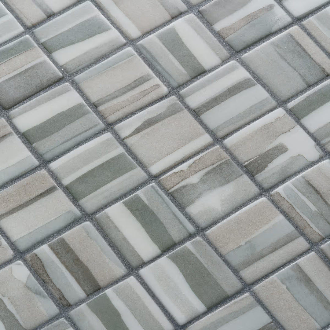 The Ezarri Aquarelle Layers Pool Tile Collection