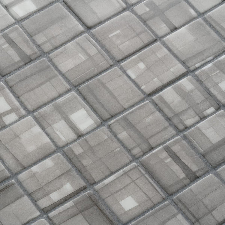 The Ezarri Aquarelle Stripes Pool Tile Collection