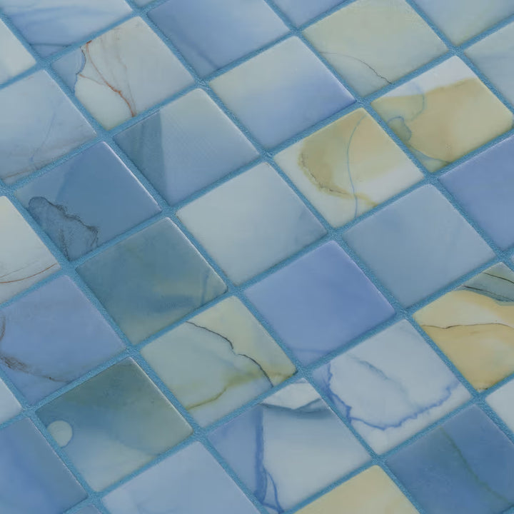 The Ezarri Aquarelle Washes Pool Tile Collection
